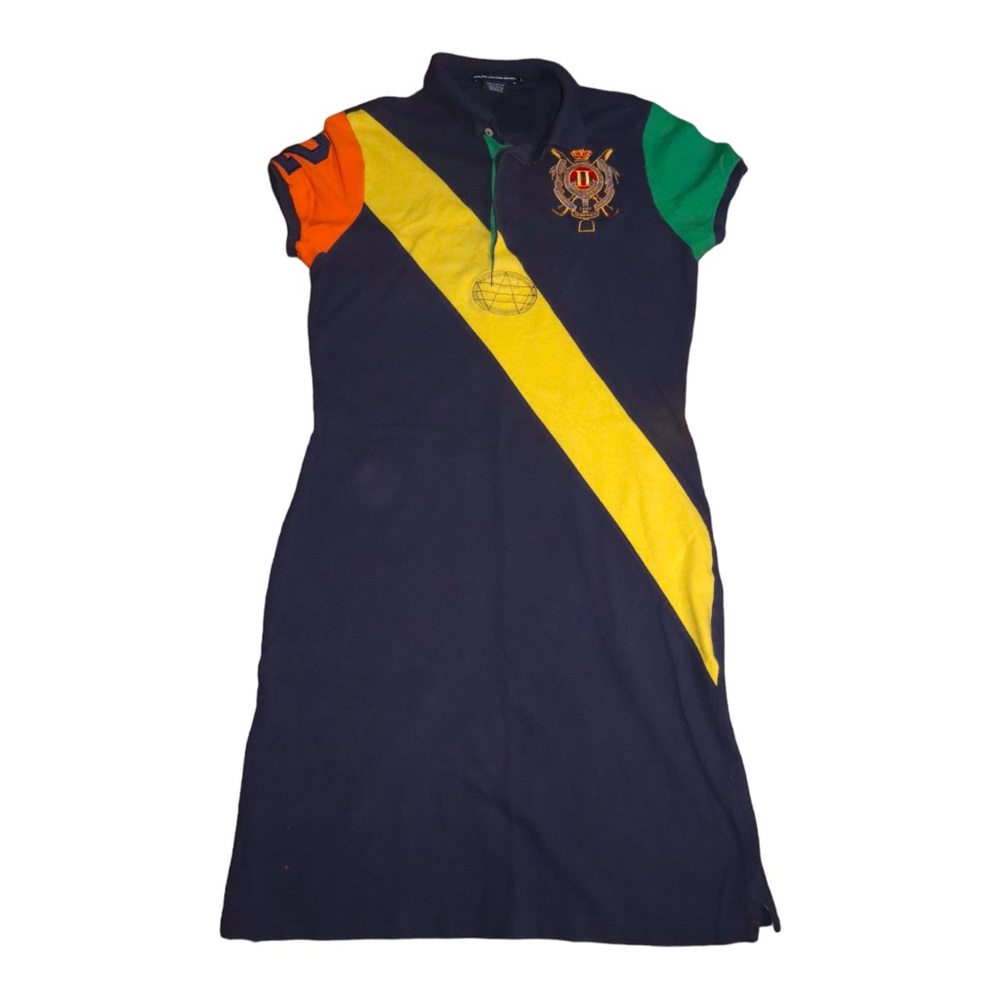 Vintage Ralph Lauren Blue Label Polo Dress Size Large